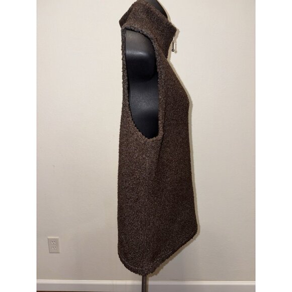 Phd Paul Harris Design, Brown Teddy Bear Vest, Women Medium front zip - Picture 4 of 7